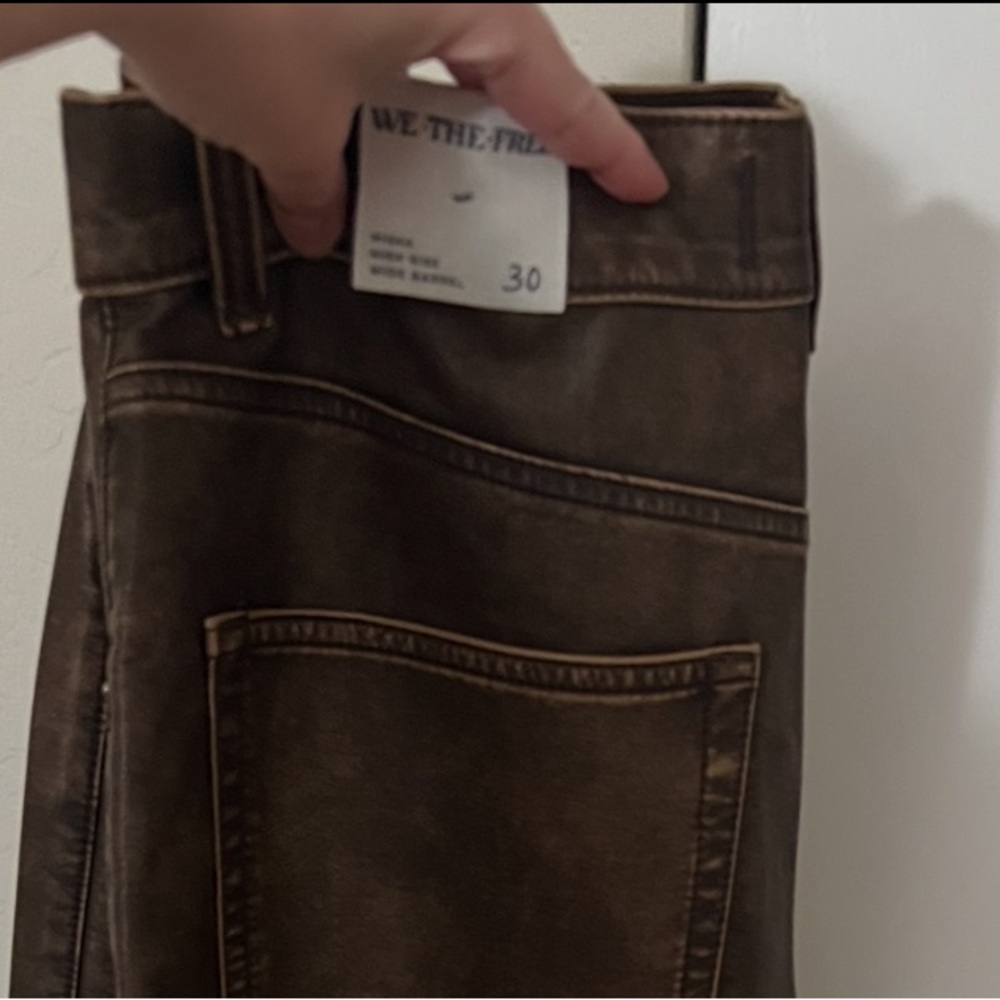 Free People Brown Ankle Pants - Picture 3 of 3